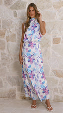 Marlie Maxi Dress - Blue Floral