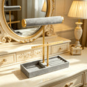 Etta Double-Layer Jewellery Stand with Ring Tray, view 8
