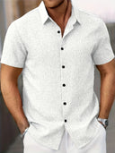 Coolum Men's Short Sleeve Linen Blend Shirt, view 6