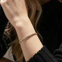 Pia Gold Tennis Bracelet, view 3