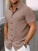 Coolum Men's Short Sleeve Linen Blend Shirt, view 42