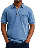 Dashiell Men's Retro Casual Polo Shirt, view 2