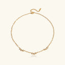 Zoe Gold Clover Necklace, view 7