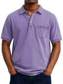 Dashiell Men's Retro Casual Polo Shirt, view 10