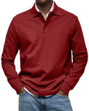 Orson Men's Long Sleeve Casual Polo Shirt, view 10