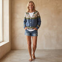 BIRANE STRIPED COLOR CARDIGAN