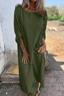 Daria two-piece set with asymmetric tunic and wide-leg trousers, view 7