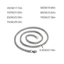 Pierce Square Link Chain Necklace, view 2