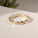 Ceres Gold Vine Stacking Ring, view 7