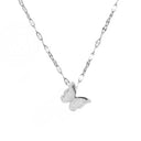 Butterfly Pendant Necklace for Women, Stainless Steel, Gold, Silver or Rose Gold