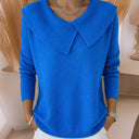 Jennifer Knit Sweater with Soft Collar