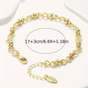 Infinity Chain Bracelet for Women, 18K Gold Plated Figure Eight Bracelet