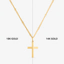 Arwen Dainty Cross Pendant Necklace, view 5