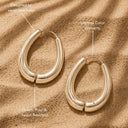 Mirella Minimalist Drop Earrings, view 10
