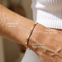 Joelle Flat Herringbone Chain Bracelet, view 6