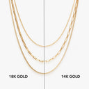 Cassandra Triple Layered Chain Necklace, view 8