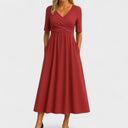 Harper the elegant A-line midi dress