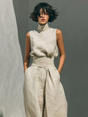 Seren two-piece set with sleeveless tank top and wide-leg pants, view 6