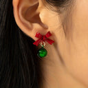 Ivy Bow Bell Earrings