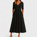 Harper the elegant A-line midi dress