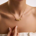 Bubble Letter Name Necklace, 3D Balloon Letters on Round Snake Chain, Gold or Silver, 1 to 12 Letters