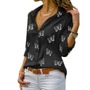 Van Elst Mode® | Losvallende blouse met vlinderprint