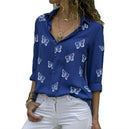 Van Elst Mode® | Losvallende blouse met vlinderprint