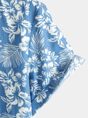 Aurelio | Hawaïblouse met korte mouwen en bloemenpatroon