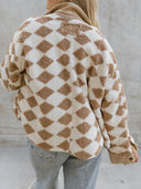 TAHIRA | Jas met rits van fleece