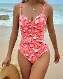 Dalia printed one piece swimsuit in tankini style, view 2