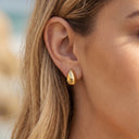 Harper Everyday Gold Earrings, view 2