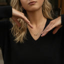 Maeve Interlocking Gold Necklace, view 3