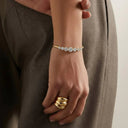 Vienna Gold Cubic Zirconia Bangle, view 2