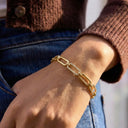 Yara Gold Chain Bracelet Set, view 4