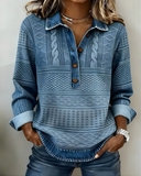 Rowan Half-Button Collared Sweatshirt