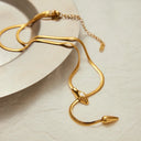 Sylvie Gold Serpentine Pendant Necklace, view 5