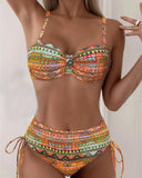Agatha boho print bikini set, two piece swimwear, view 5