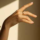 Cleo Gold Wave Ring, view 3