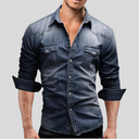 Scarborough Men's Modern Denim Shirt, view 3