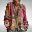 Jessa boho knit cardigan for women with relaxed flowy fit, view 5