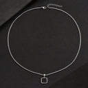 Ivor Men's Black Square Pendant Necklace, view 5