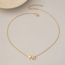 Heart Initial Necklace A to Z, Dainty Gold Letter Necklace for Women