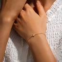 Star Bracelet for Women, 18K Gold Plated with Cubic Zirconia Pendant