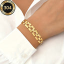 Watch Link Bracelet for Women, 304 Stainless Steel, Gold or Silver