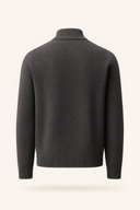 Lorenzi Cashmere Cardigan Dark Grey