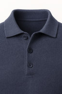 Alessandro Merino Polo Knit Blue