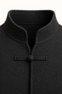 Lunaro Mandarin Wool Dark Grey