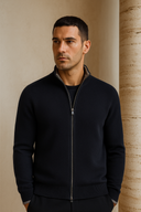 Terenzo Zip Cardigan Navy