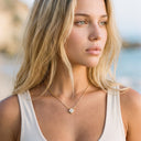 Ilse Gold Clover Necklace, view 4