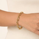 Noa Gold Link Chain Bracelet, view 2